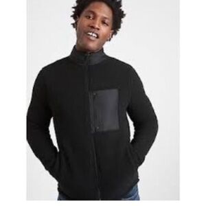 Banana Republic Men's Black Zip-Up Sweater